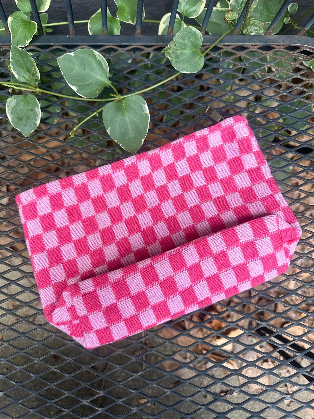Knit Clutch & Cosmetic Bag